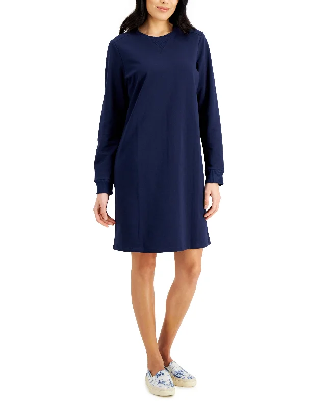 Shop and Save Karen Scott French Terry Sheath Dress