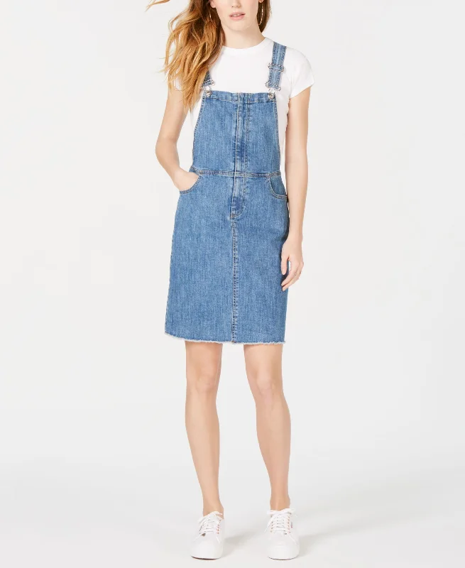 Price Buster M1858 Clover Denim Overalls Dress