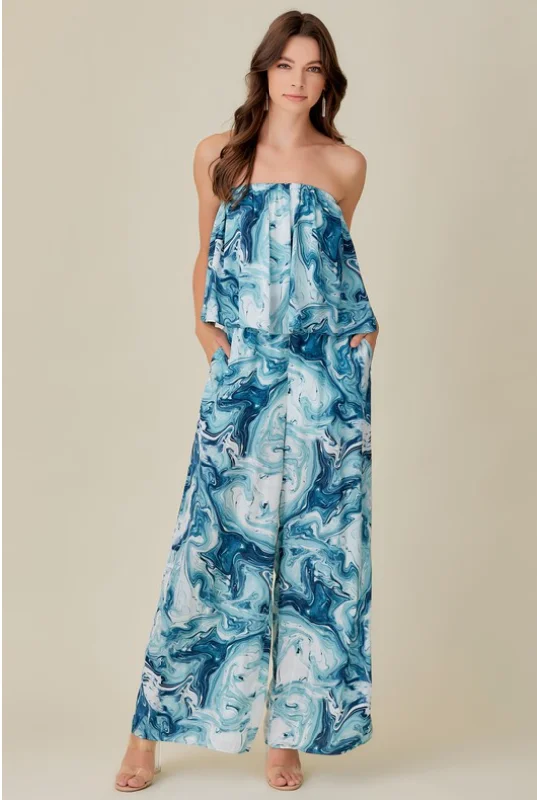 New Deals Womens Wide Leg Jumpsuit