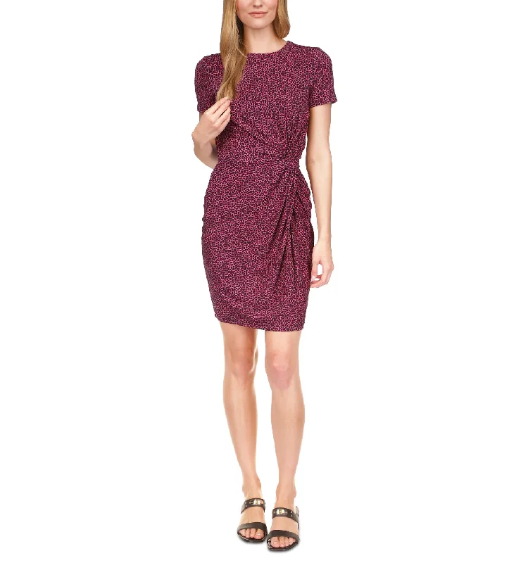 Super Bargain MICHAEL Michael Kors Giraffe Twist Short Sleeve Mini Dress