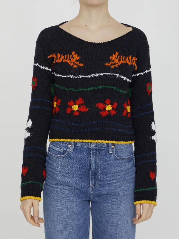 Today's Special Multicolor Embroidered Jumper
