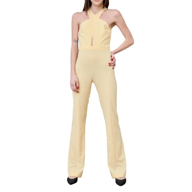 Exclusive Offers Radiant Canary Yellow Stretch Jumpsuit Dress
