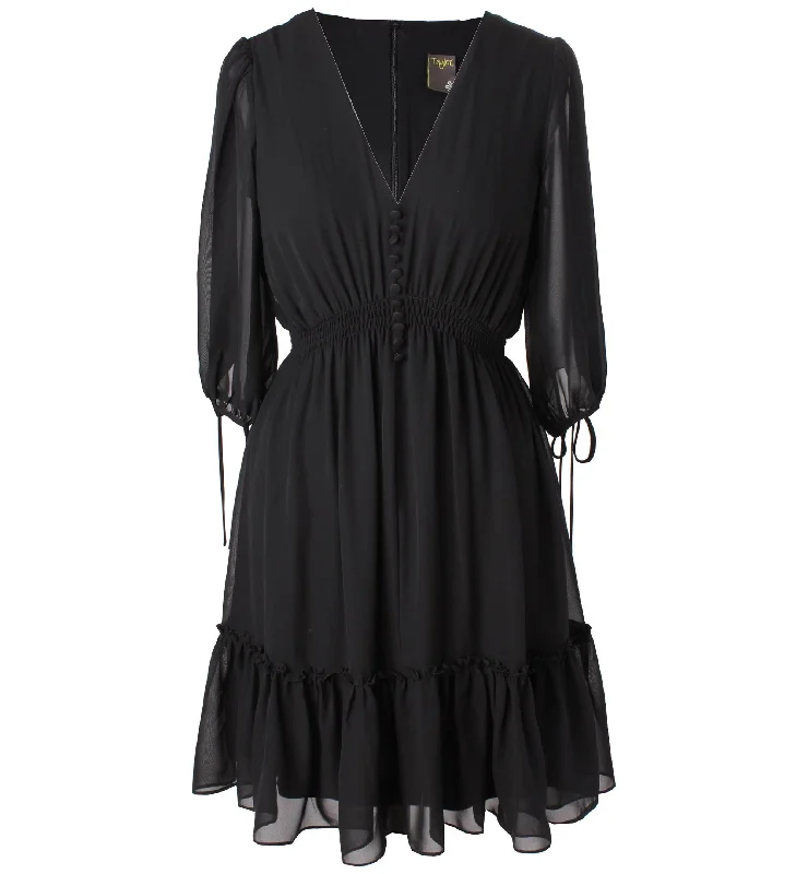 Can't Miss Taylor Smocked Chiffon A Line Dress