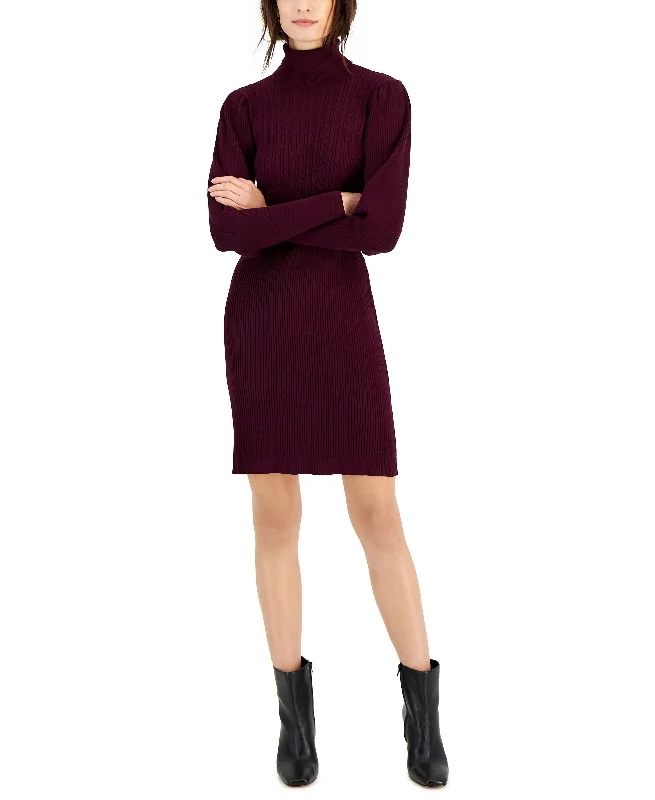 Blowout Sale Taylor Womens Mock Neck Long Sleeve Sweater Dress