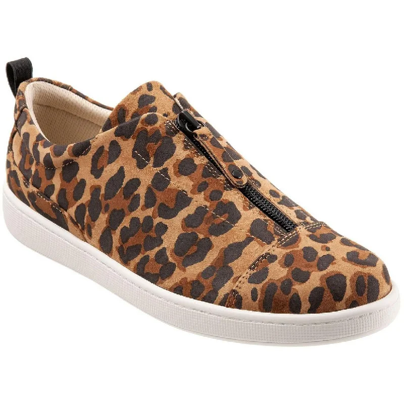 Doorbuster Deal Trotters Womens Anika Leather Zipper Casual and Fashion Sneakers