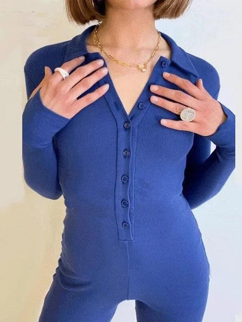 Hot Deal Winter Undergarment Long Sleeve Ribbed Jumpsuits For Women One piece Pajamas Hot Deal Winter Undergarment Long Sleeve Ribbed Jumpsuits For Women One piece Pajamas