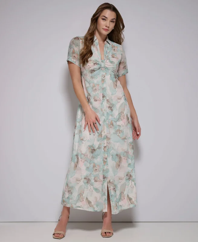 Great Deals Women's Floral Shirtdress
