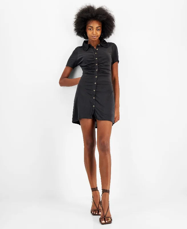Exclusive Offers Women's Ruched Polo Dress