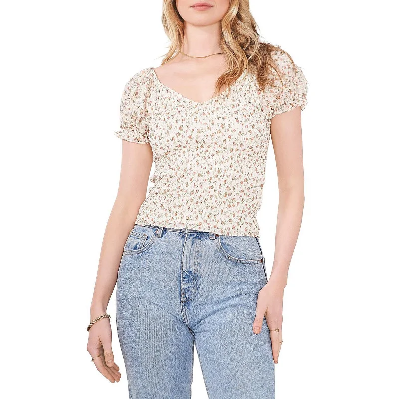 Price Rollback 1.State Womens Off-The-Shoulder Smocked Blouse