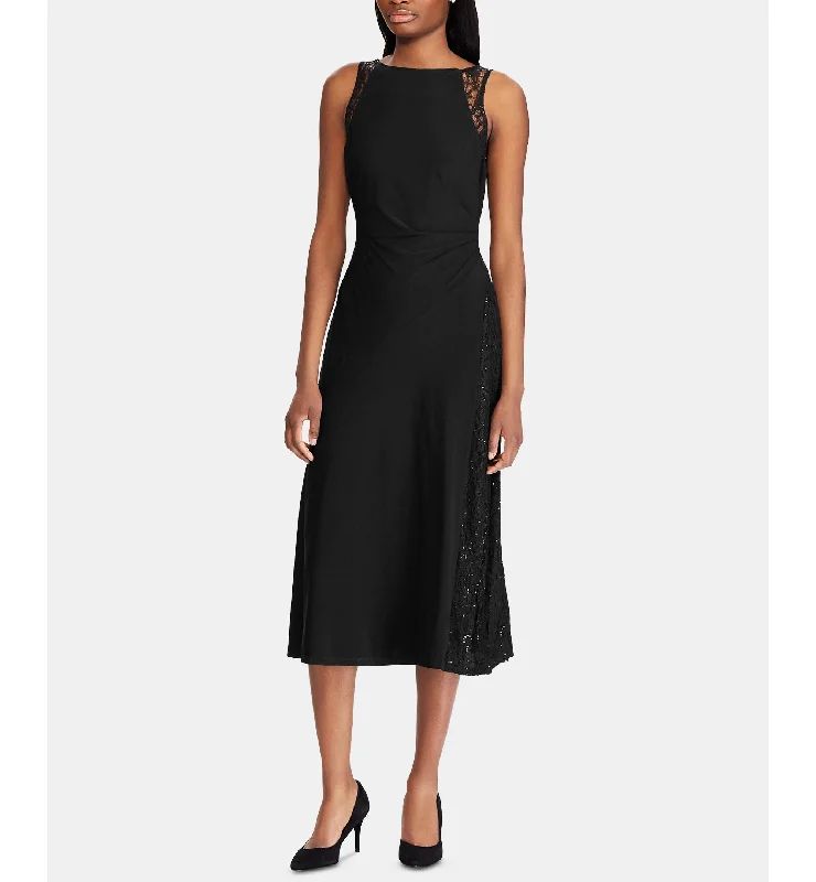 Reduced Prices American Living Lace Trim Jersey Dress