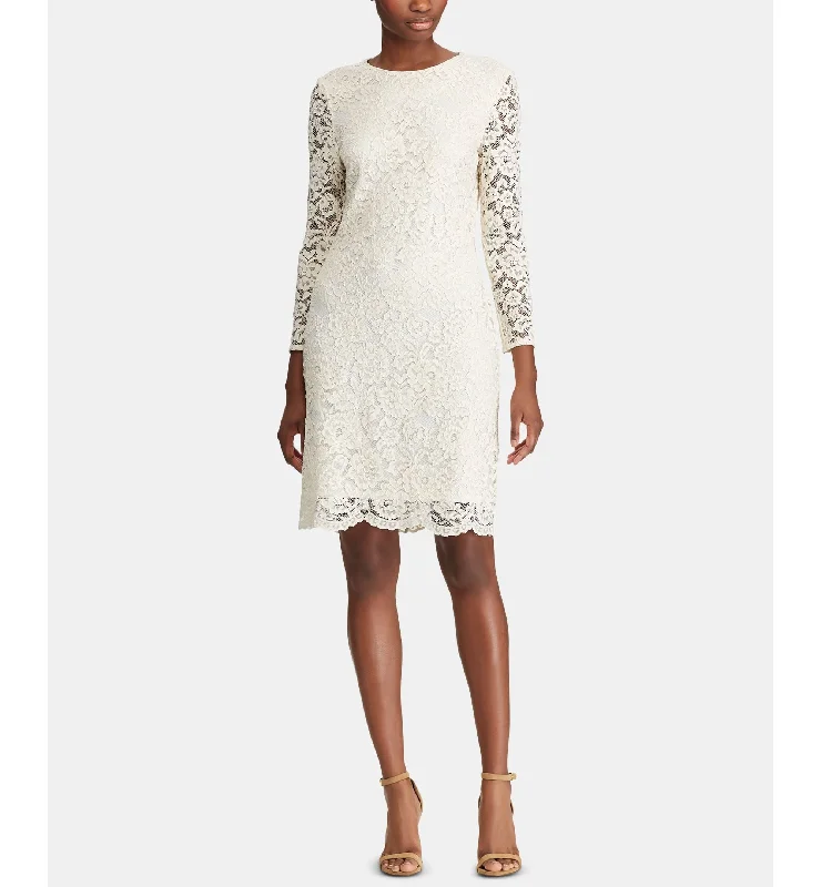 Markdowns American Living Scalloped Lace Dress