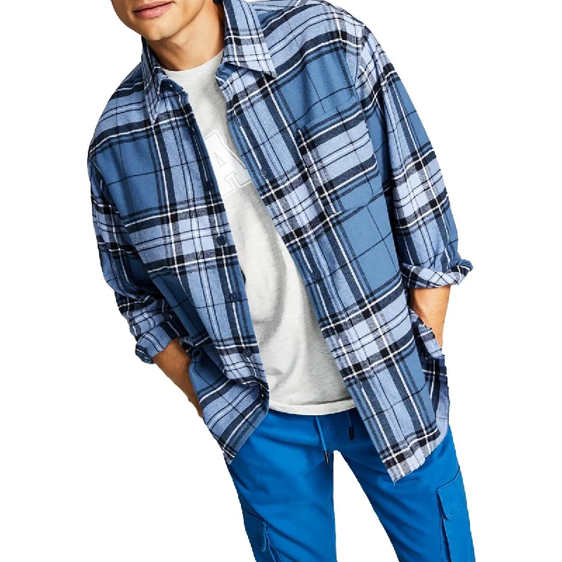 Shop and Save And Now This Mens Flannel Plaid Button-Down Shirt