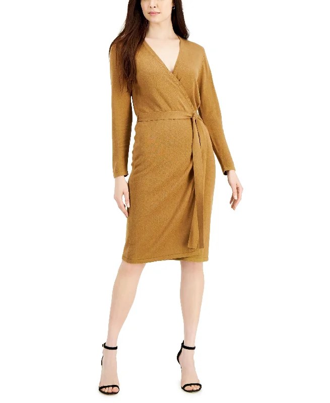 Daily Deals Anne Klein Sweater Wrap Dress