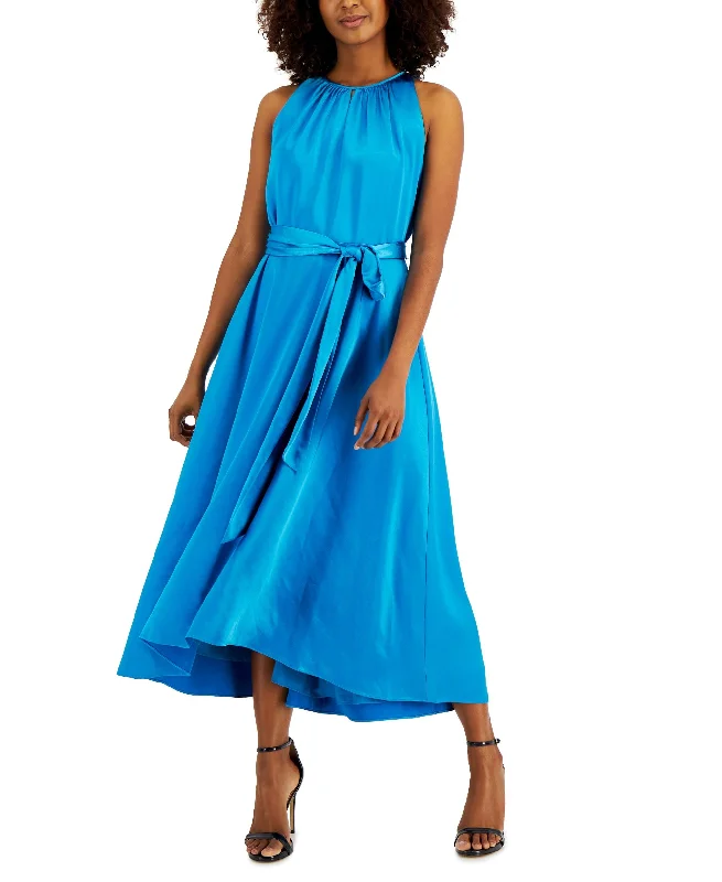 Price Meltdown Anne Klein Womens Halter Neck Midi Dress