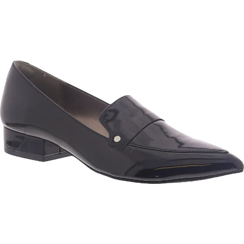 Extra Savings Array Womens Prague Faux Leather Slip On Pointed Toe Flats