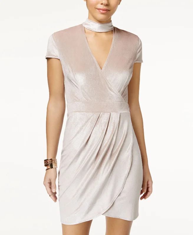 Major Savings B Darlin Juniors Velvet Faux Wrap Choker Dress