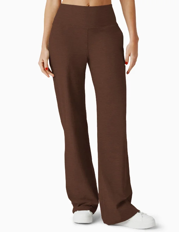 Markdowns Spacedye Laid Back Wide Leg Pant - Bold Mocha Heather