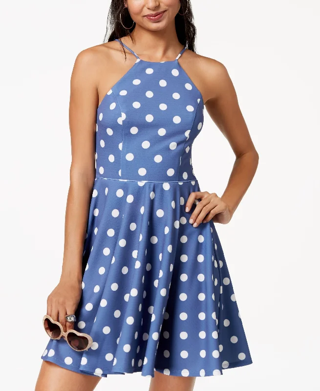 Reduced Prices City Studios Juniors Polka Dot Fit Flare Dress