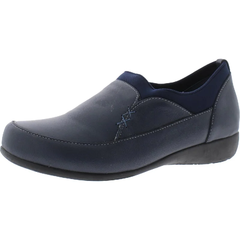 Last Chance David Tate Womens Mila Leather Lifestyle Slip-On Sneakers