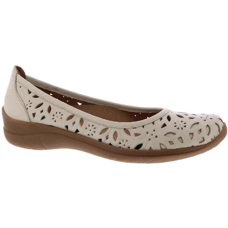 Discount Deals David Tate Womens Sela Leather Perforated Ballet Flats