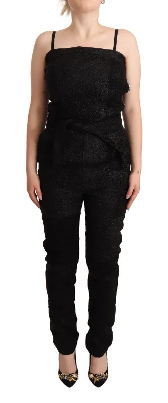 Huge Discounts Elegant Sleeveless Jumpsuit Dress In Black