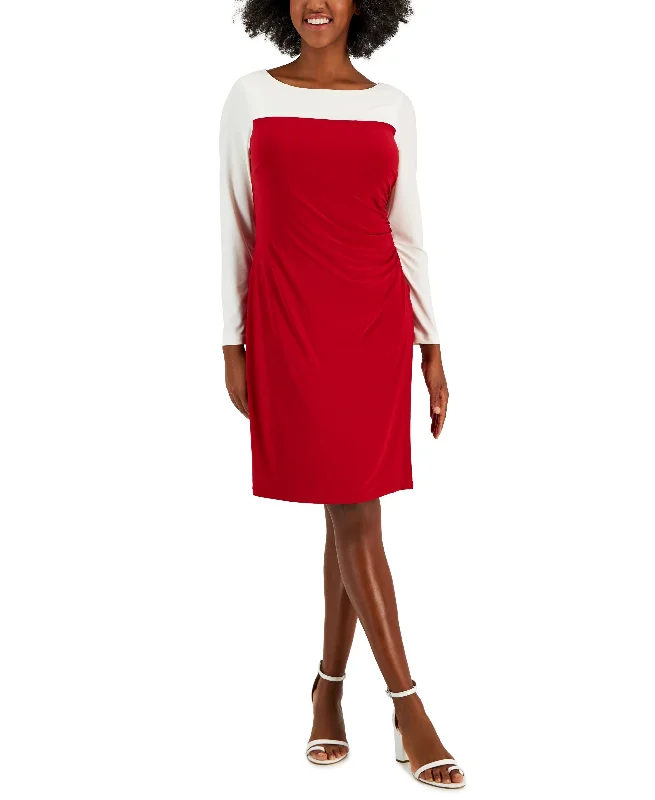 Limited Edition Ginger Colorblocked Midi Shift Dress