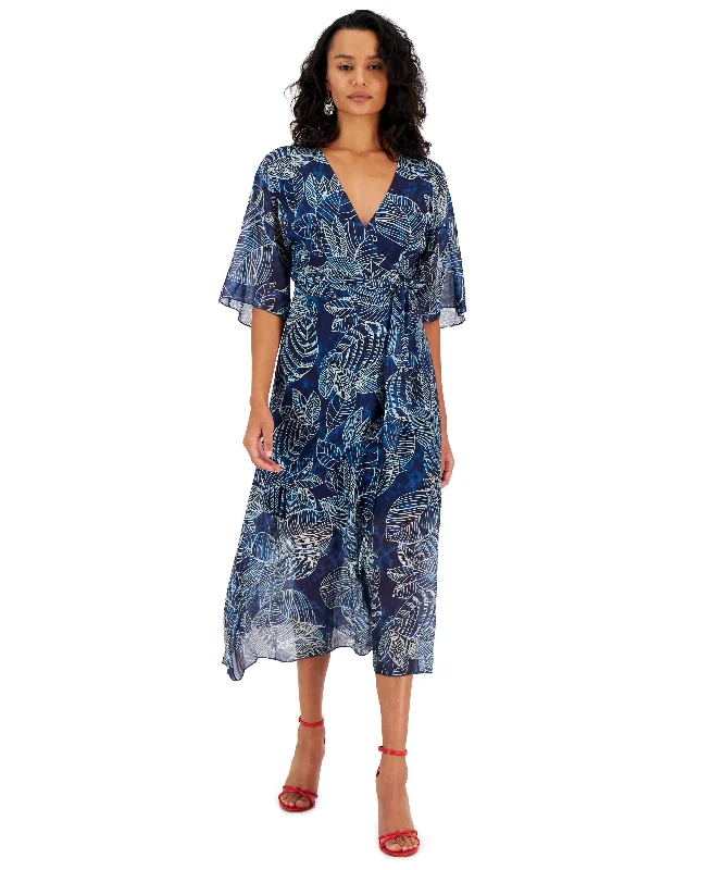 Amazing Deals Guess Womens Damienne Printed Wrap Dress