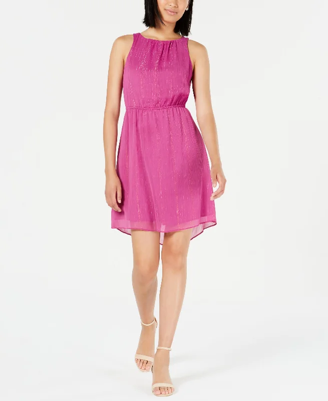 Price Rollback Maison Jules Metallic Chiffon Dress