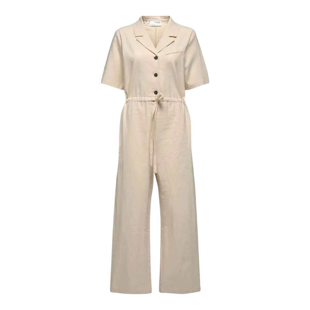 Weekend Deal Selected Femme Malvina Linen Blend Jumpsuit