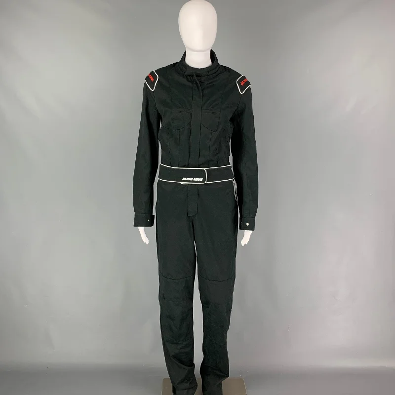 Customer Appreciation Sale MARINE SERRE Size M Black White Cotton Long Sleeve Jumpsuit Customer Appreciation Sale MARINE SERRE Size M Black White Cotton Long Sleeve Jumpsuit