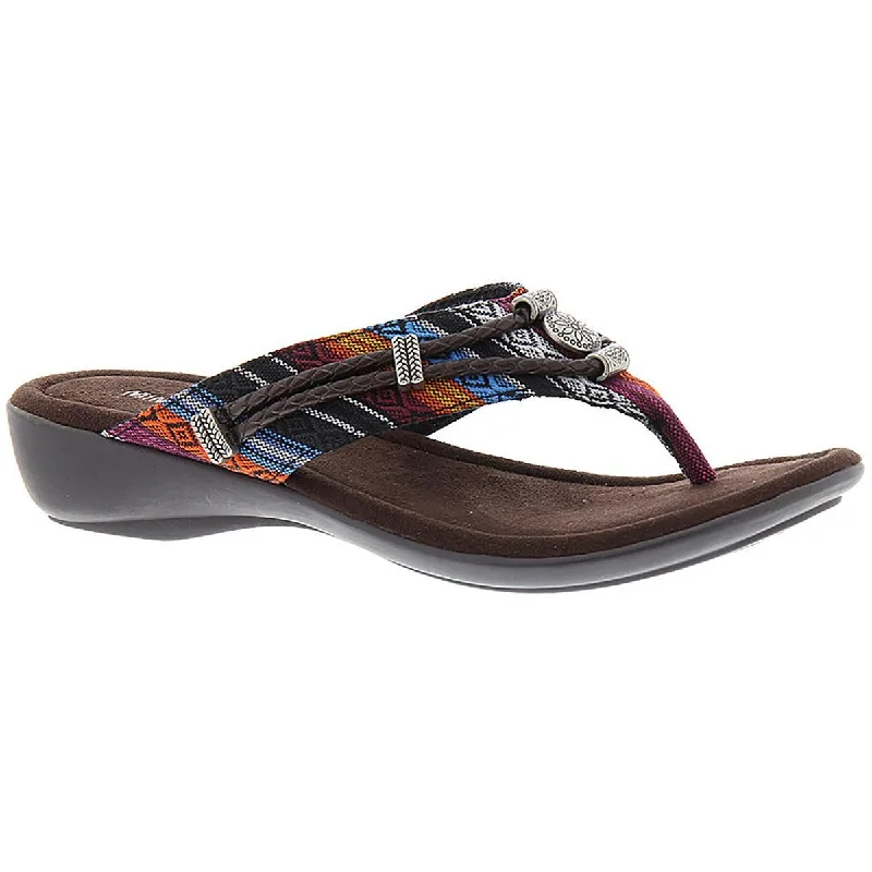 Best Bargains Minnetonka Womens Silverthorne Flats Slides Thong Sandals
