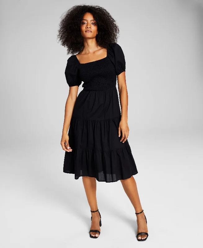 Shop and Save Now This Womens Cotton Lace Up Back Dress