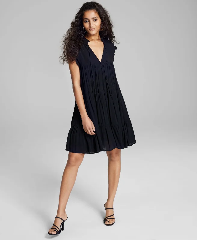 Savings Galore Now This Womens Sleeveless Tiered Dress
