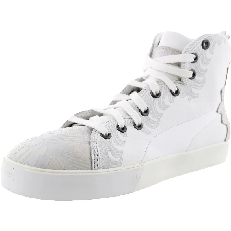 Today’s Deal Puma Womens Rudolph Dassler Leather Lifestyle High-Top Sneakers