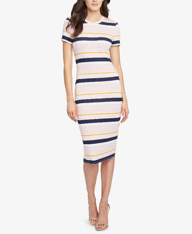 Clearance Sale Rachel Rachel Roy Striped Ribbed T-Shirt Dress