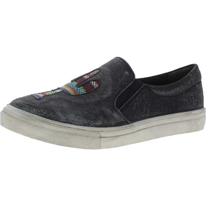 Can't Miss Roper Womens Leather Cactus Slip-On Sneakers