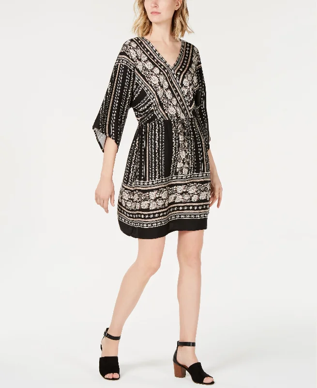 Price Reduction Style & Co Printed V Neck Dress