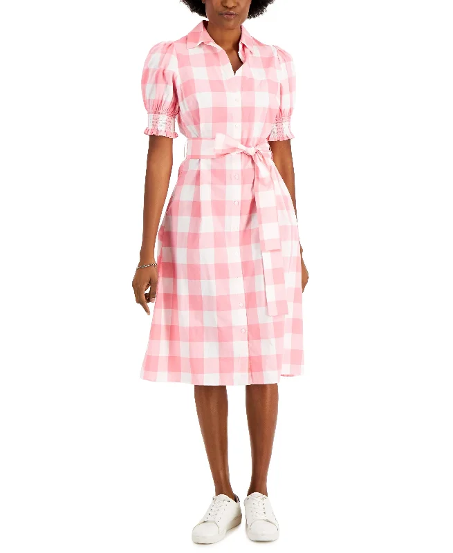 Year-End Sale Tommy Hilfiger Gingham Shirtdress