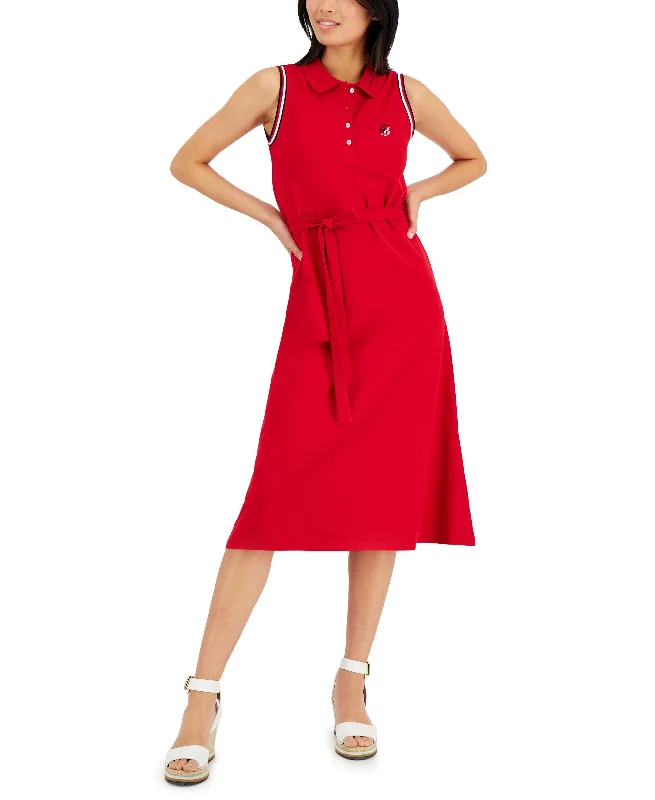 Unmissable Offer Tommy Hilfiger Womens Short Sleeve Flare Polo Dress