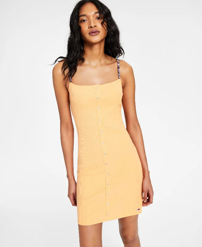 Super Bargain Tommy Jeans Ribbed Sleeveless Dress