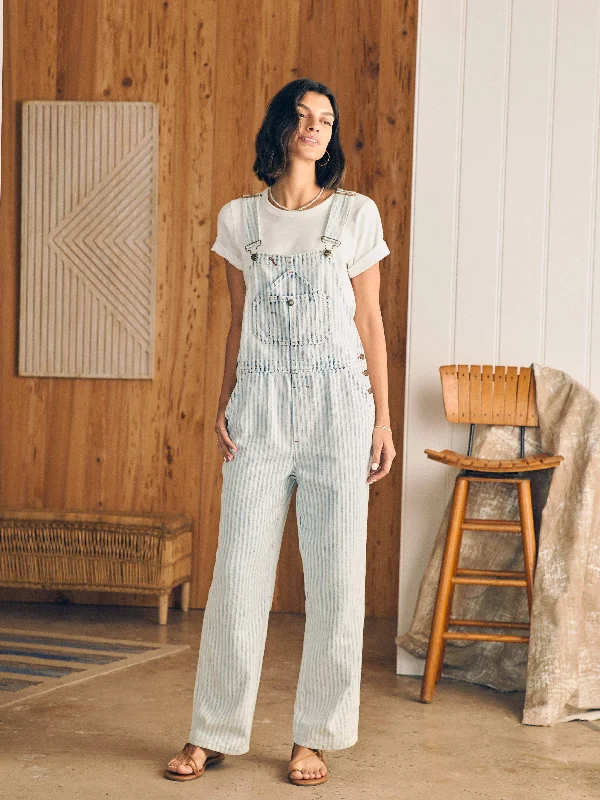 Reduced Prices Topsail Straight Leg Overall - Railroad Stripe