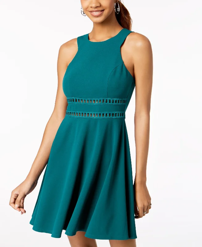 Huge Discounts Trixxi Juniors Laddered Inset Scuba Dress