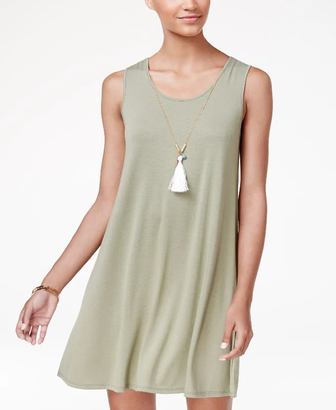 Online Only Ultra Flirt Juniors Strappy Back Necklace Dress