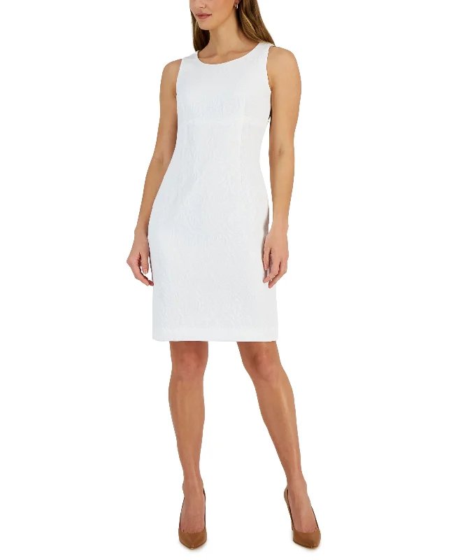 Mega Deal Women's Jacquard Empire-Waist Sleeveless Dress