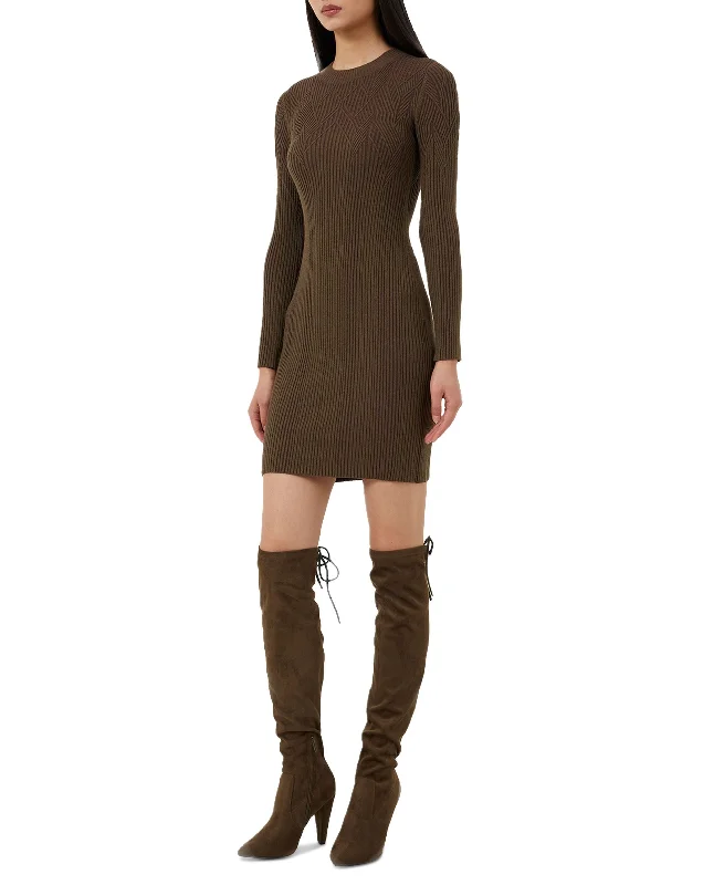 Price Buster Women's Joann Mari Crewneck Ribbed-Knit Bodycon Dress