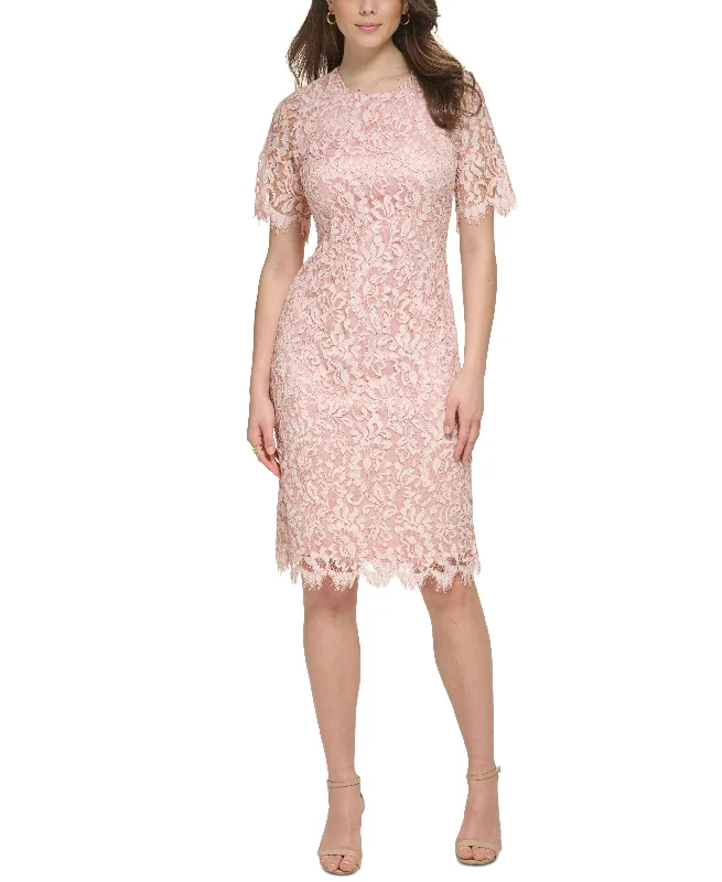 Season Finale Sale Women's Lace Cutout-Back Bodycon Dress