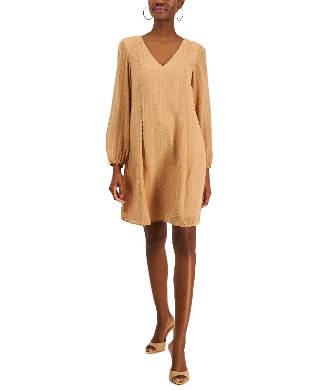 Deal Frenzy Women's Long-Sleeve Shift Dress