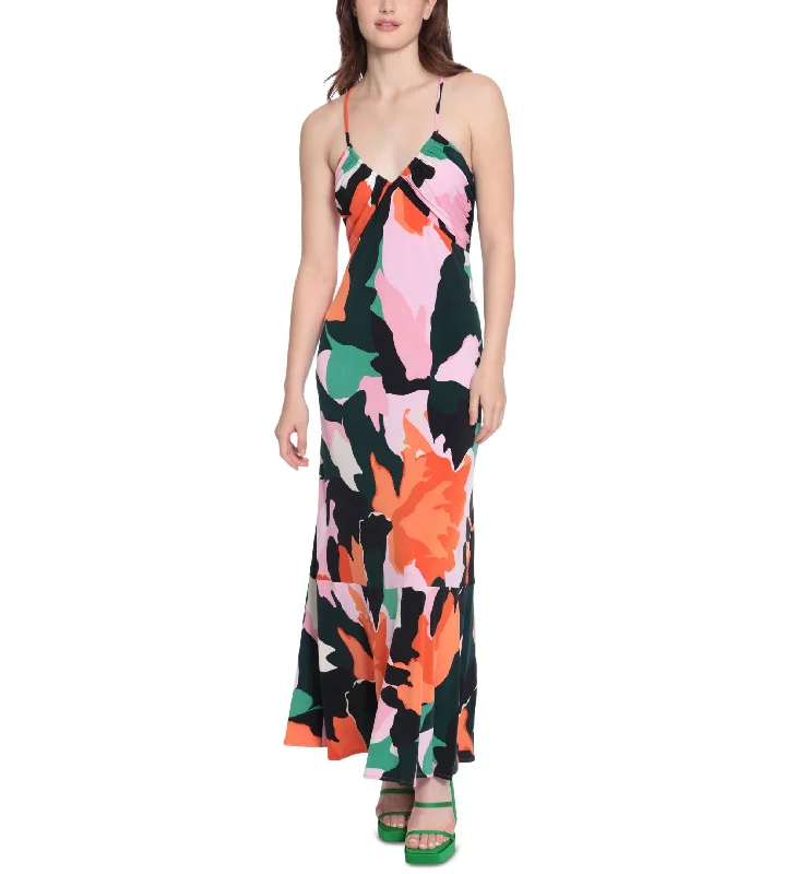 Fantastic Offers Women's Printed Tiered Halter Dress