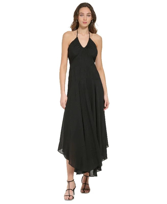 Get It Before It’s Gone Women's V-Neck Sleeveless Asymmetrical-Hem Dress