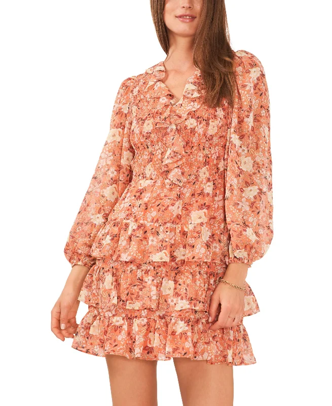 Bargain Prices Women's V-Neck Smocked Bodice Dress
